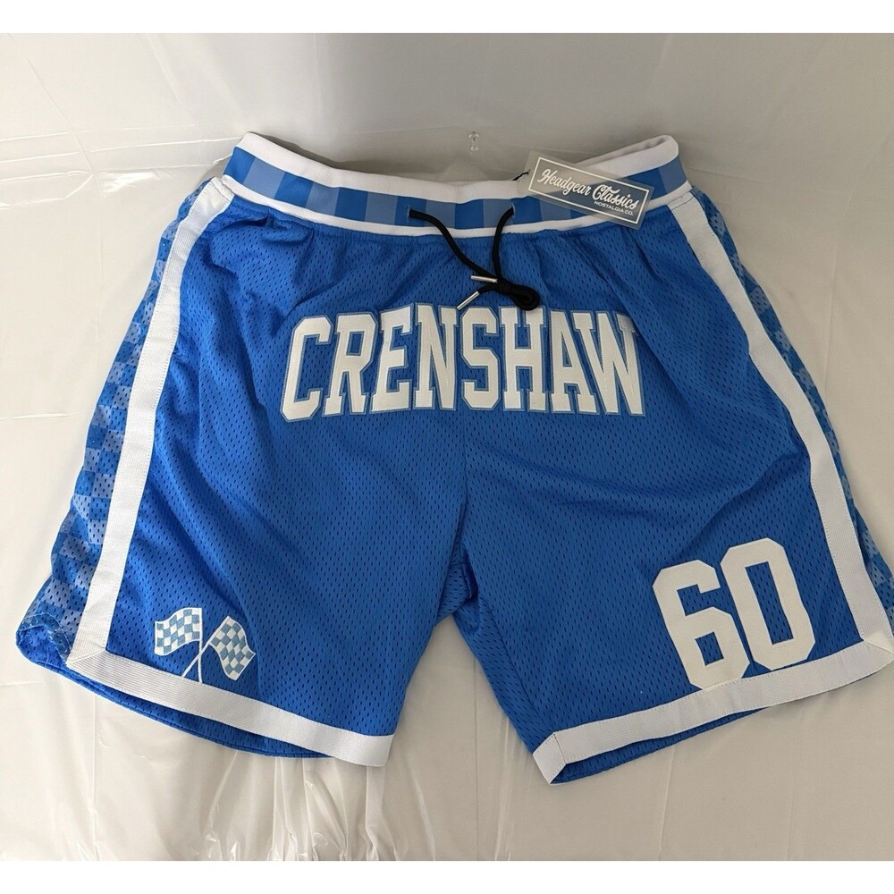 Headgear Classics Nipsey Hussle Crenshaw 60 Mesh Basketball Shorts XL NWT Blue